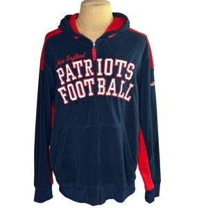 NFL New England Patriots Men’s Long Sleeve Full Zip Lightweight Jacket Size 2XL